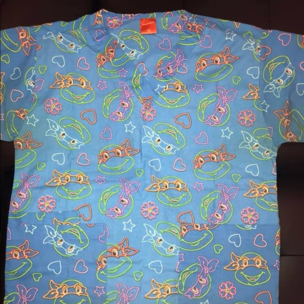Licensed Ninja Turtles Scrub Top